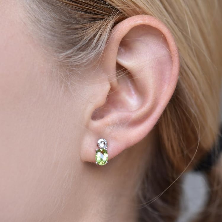 Náušnice s olivínmi 22409