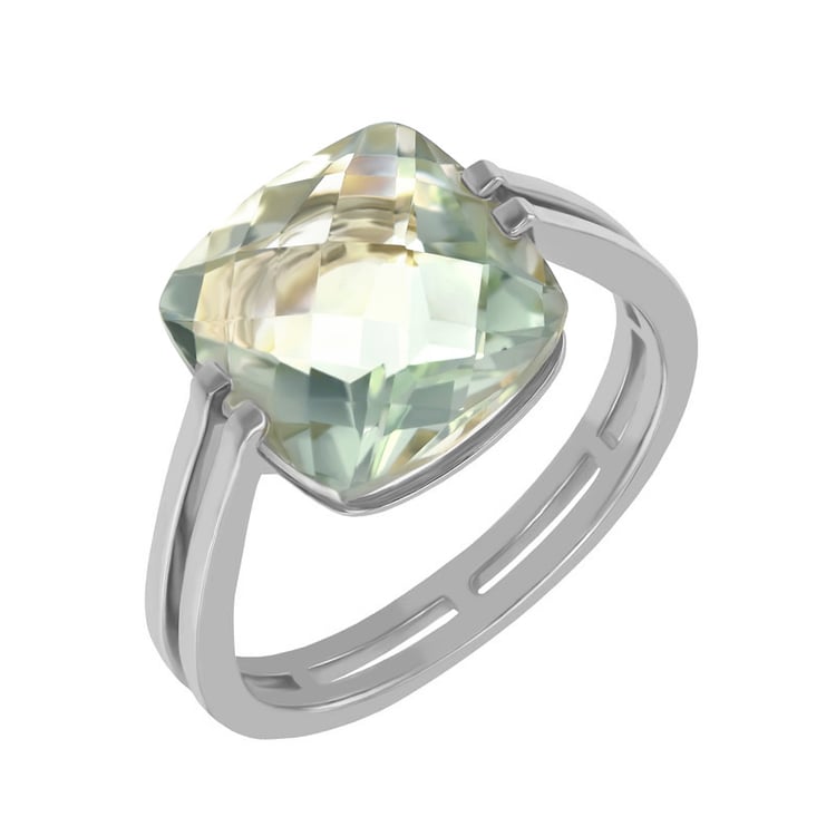 Prsteň so zeleným ametystom 36348