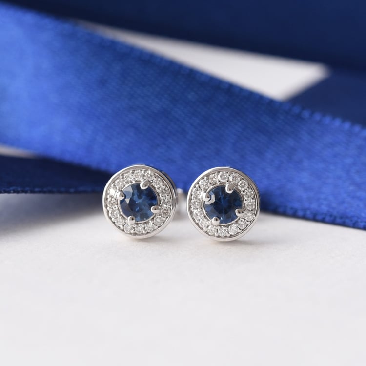 Náušnice so zafírmi 78526