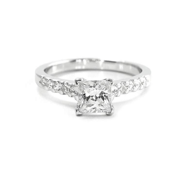 Zásnubný prsteň s diamantmi z 18k zlata Airlia 5112