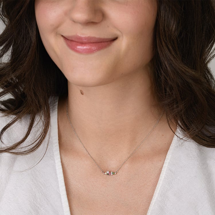 Náhrdelník s pastelovými drahokamami Kianna 160725