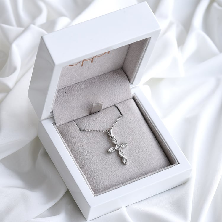 Diamantový kríž zo zlata 84898