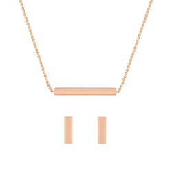 Set fashion šperkov z ružového zlata Preya