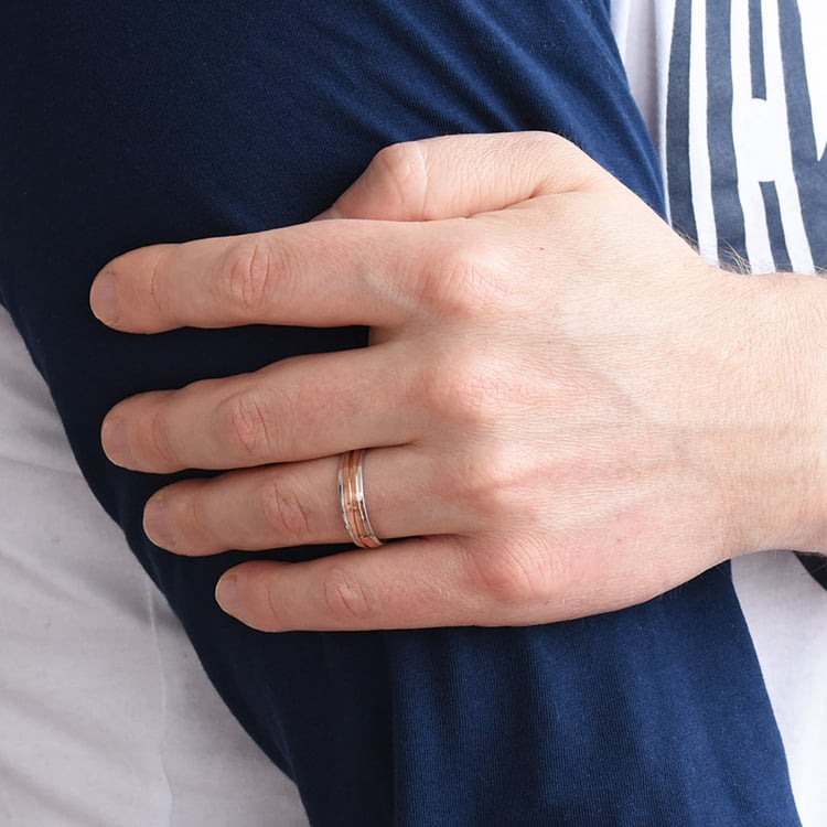 Pánský snubný prsteň 77285