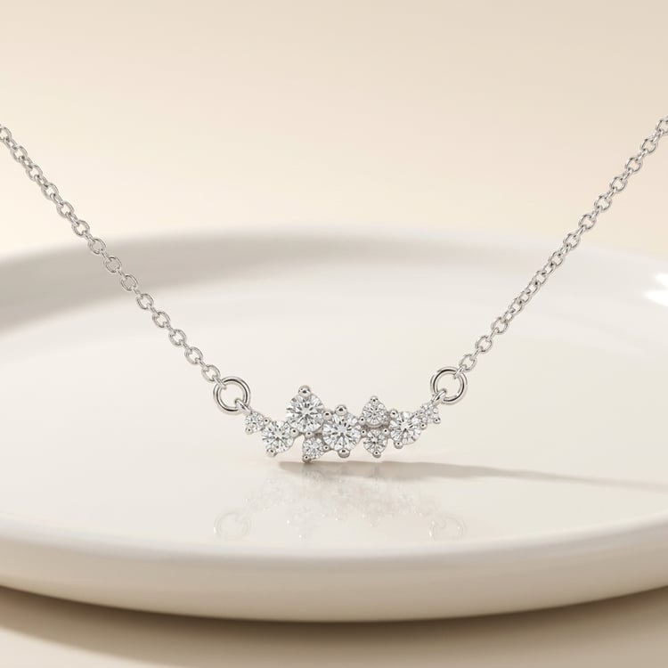 Cluster náhrdelník s diamantmi Beck 169724