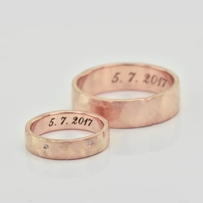 Snubné prstene z ružového zlata