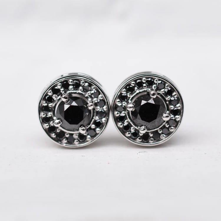 Diamantové náušnice zlaté 1883