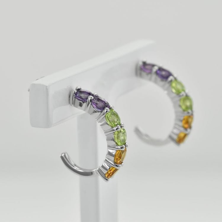 Drahokamové náušnice 35788