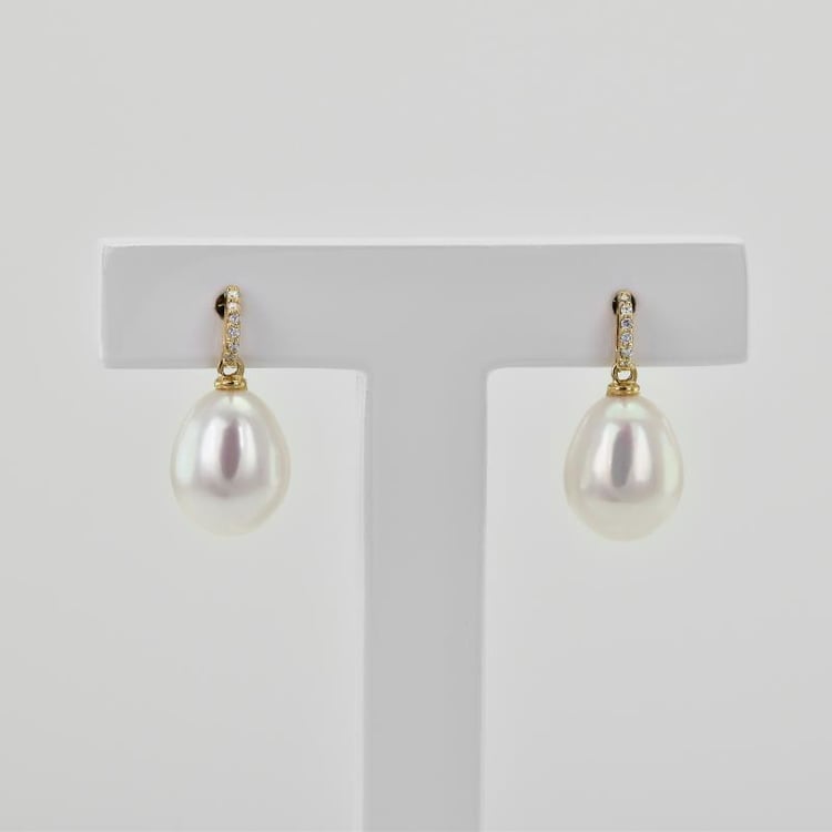 Náušnice zo zlata s perlami 22634