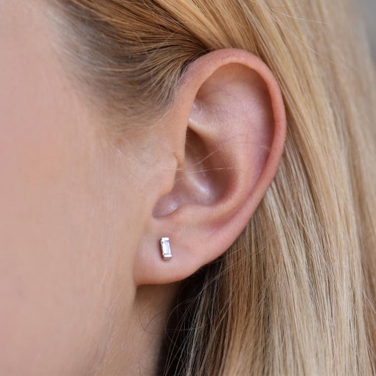 Náušnice z bieleho zlata 22167