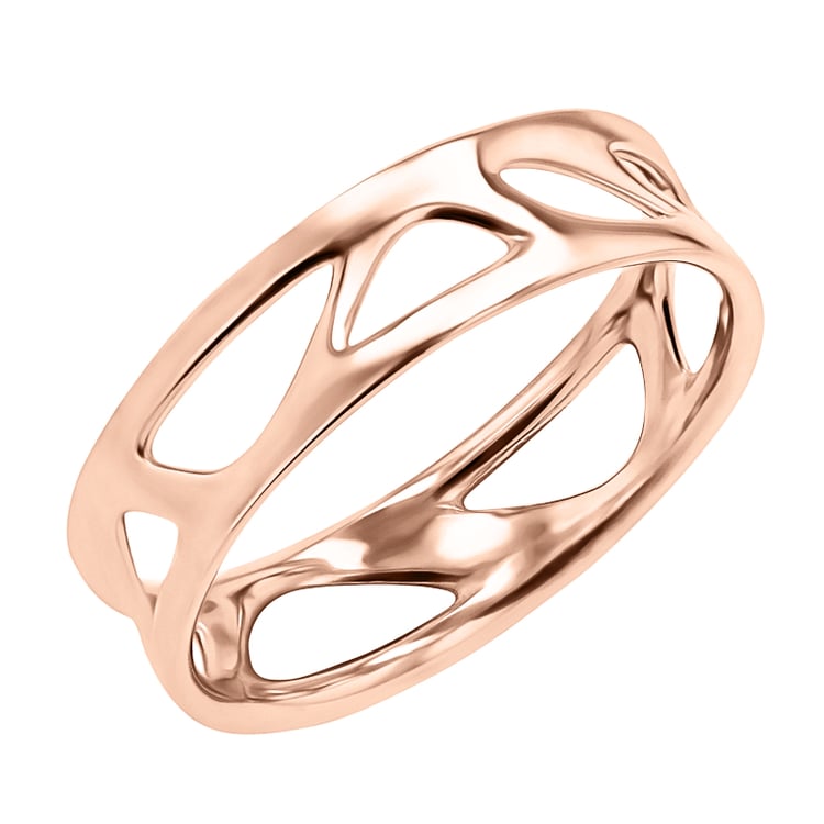 Zlaté netradičné snubné prstene Bionic 145427