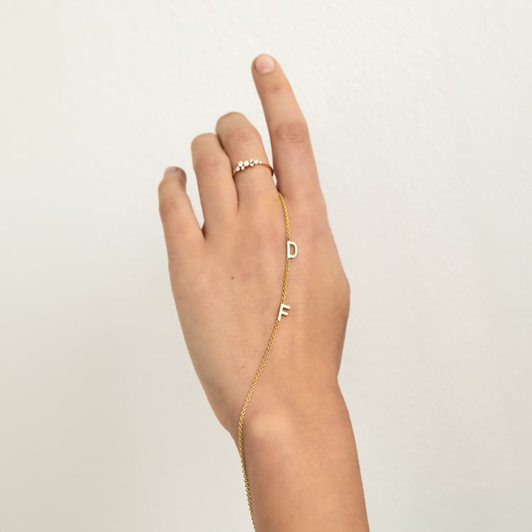 Náhrdelník s 2 písmenami vašej voľby Lupe 132757