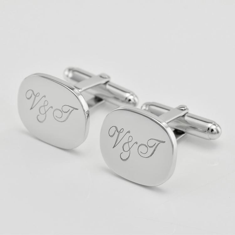 Strieborné manžetové gombíky 10926