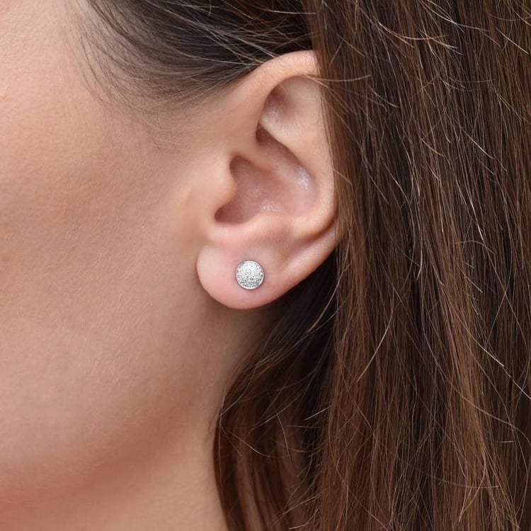 Napichovacie náušnice s diamantmi zo zlata 44920