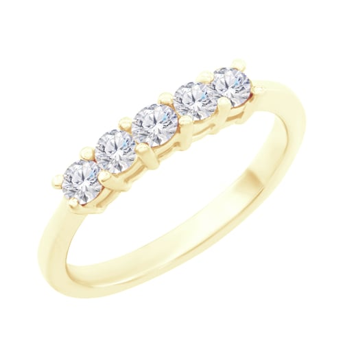 Elegantný prsteň osadený diamantmi Klein