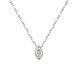 Zlatý náhrdelník s 0.25ct GIA certifikovaným marquise diamantom Robert