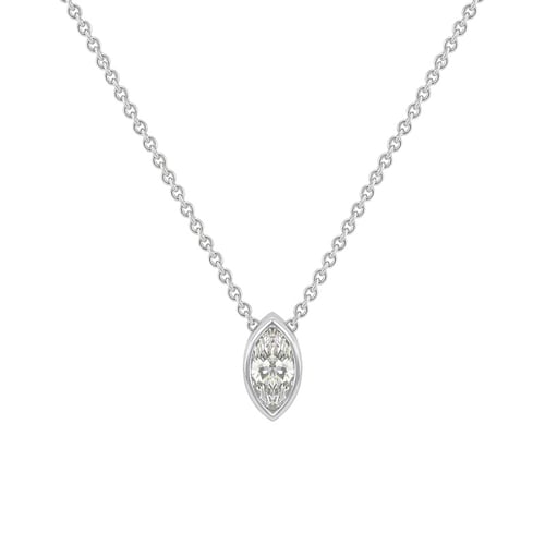 Zlatý náhrdelník s 0.25ct GIA certifikovaným marquise diamantom Robert