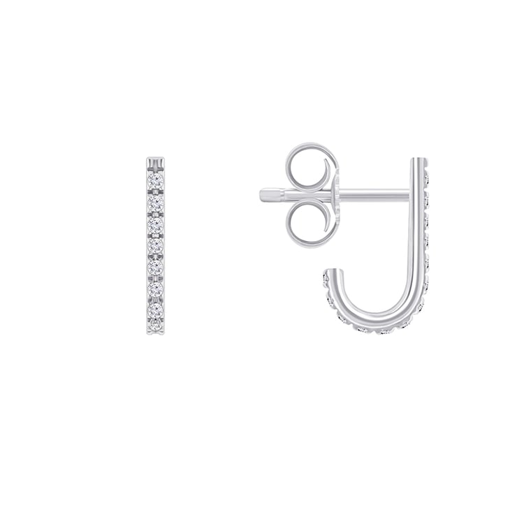 Minimalistické zlaté náušnice s diamantmi 144575