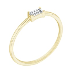 Prsteň s baguette moissanitom Kumar