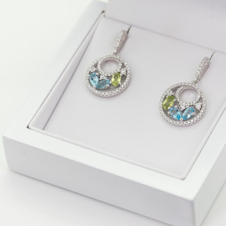 Strieborné náušnice 18240