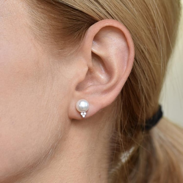 Perlové náušnice 7021