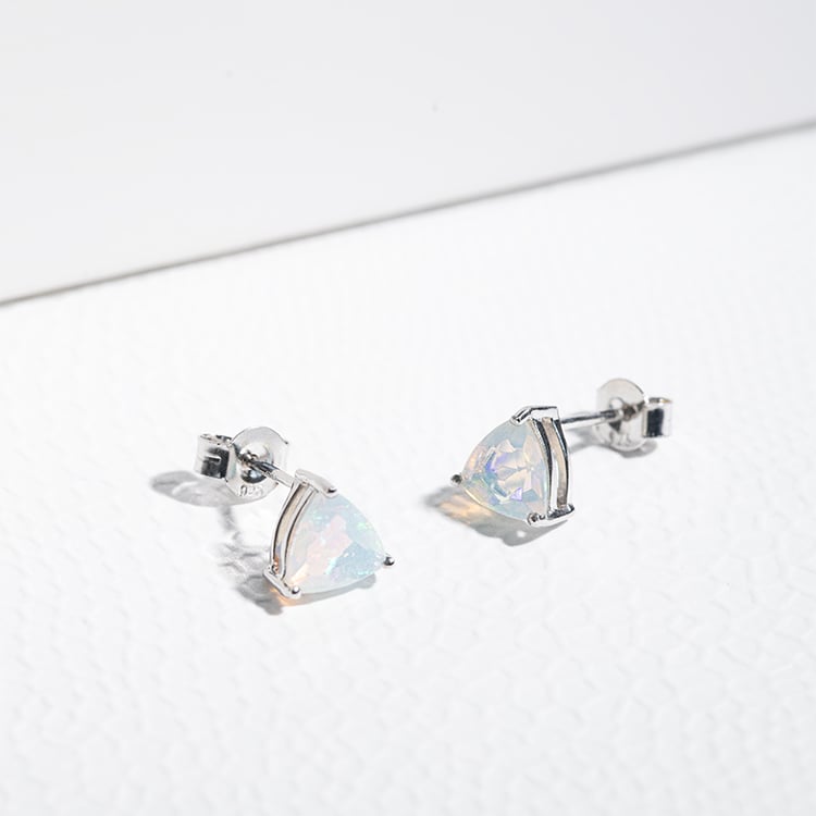 Strieborné náušnice s opálmi Magni 124186