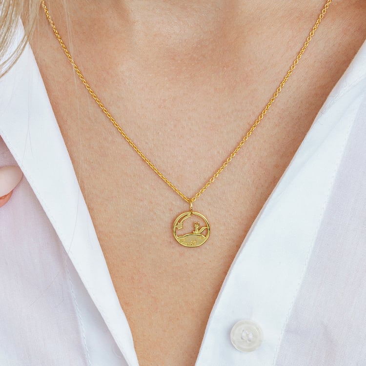 Strieborný vykrojený prívesok s líškou Malý princ 162629