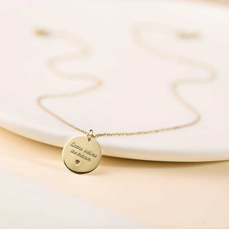 Zlatý prívesok Malý princ s líškou a gravírom 153161