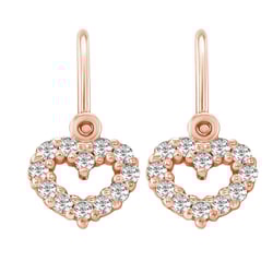 Zlaté detské náušnice srdiečka Adeliza