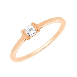 Minimalistický prsteň zo zlata s diamantom Otto