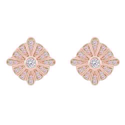 Zlaté náušnice plné diamantov Melveen