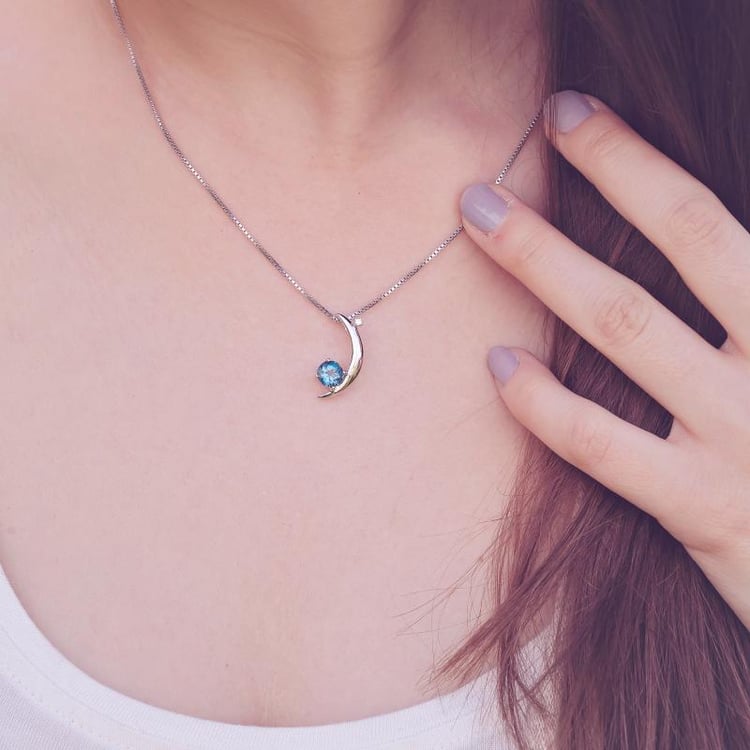 Náhrdelník s topásom Haiwi 14363