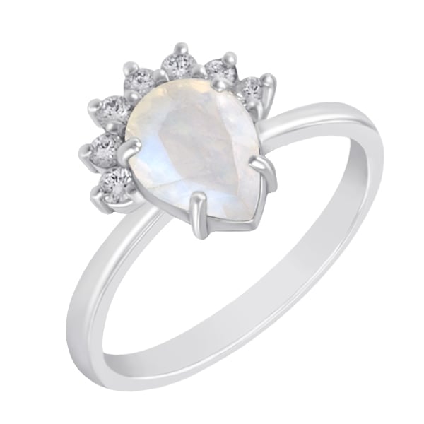 Zásnubný prsteň s měsačným kameňom