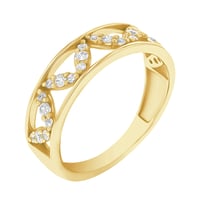 Atypický eternity prsteň s lab-grown diamantmi Corbett