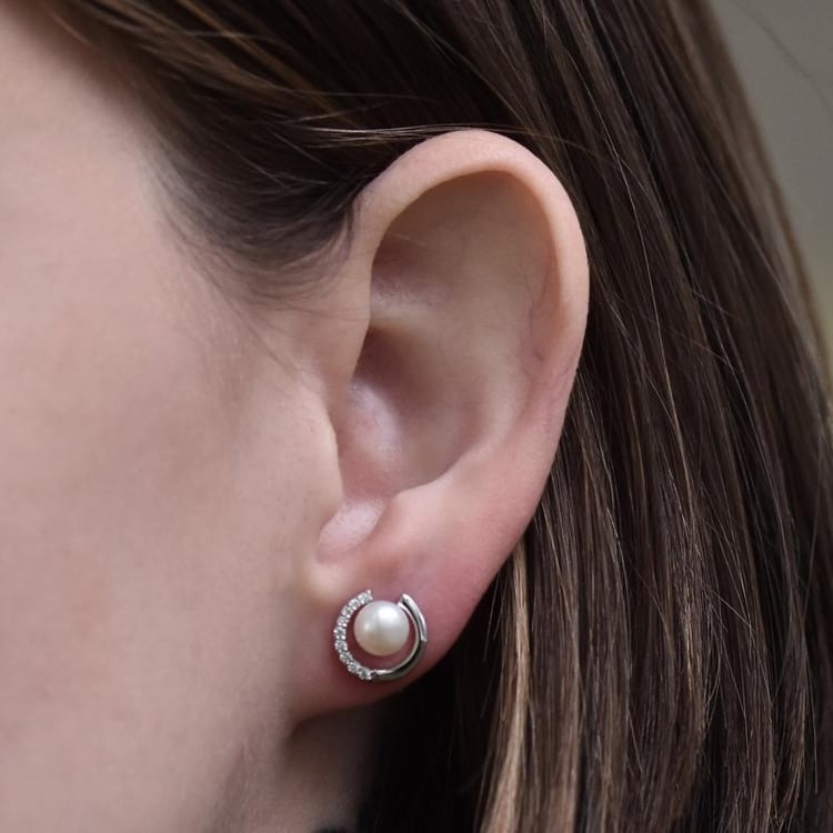 Náušnice s perlami 11025