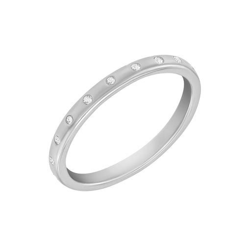 Zlatá eternity obrúčka s lab-grown diamantmi a pánsky komfortný prsteň Ivili