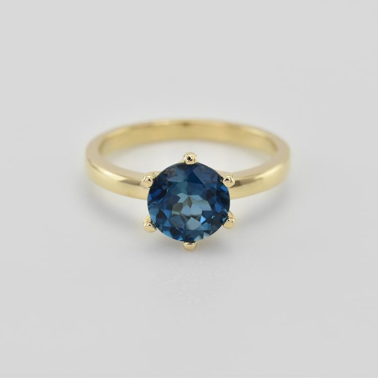 Topásový zlatý prsteň 30571