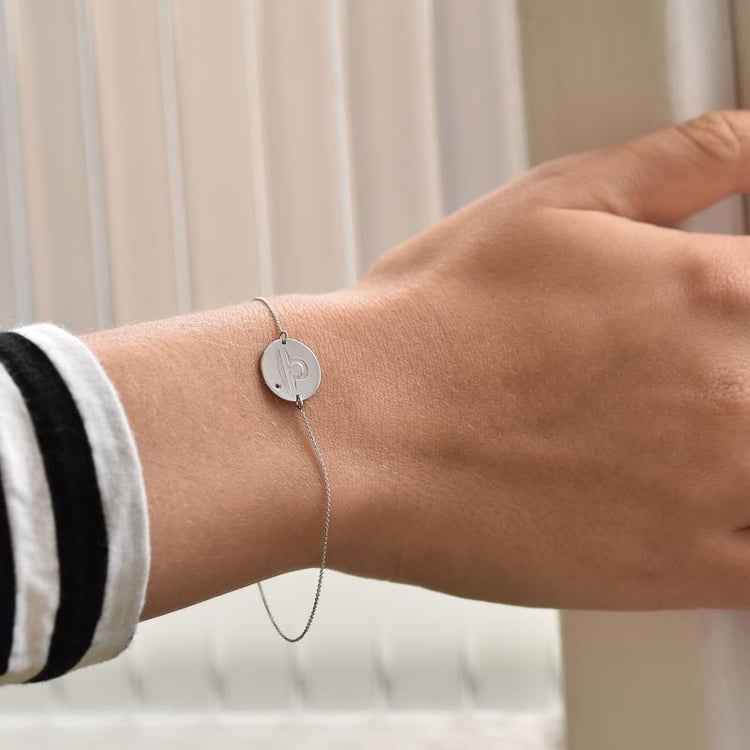 Zlatý náramok so znamením a turmalínom 34917