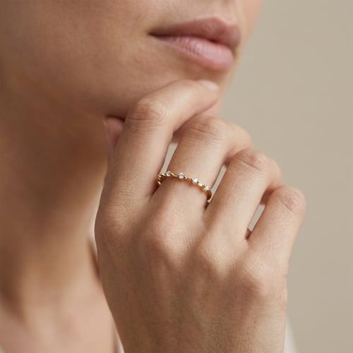 Rozvodový eternity prsteň s lab-grown diamantmi Sui