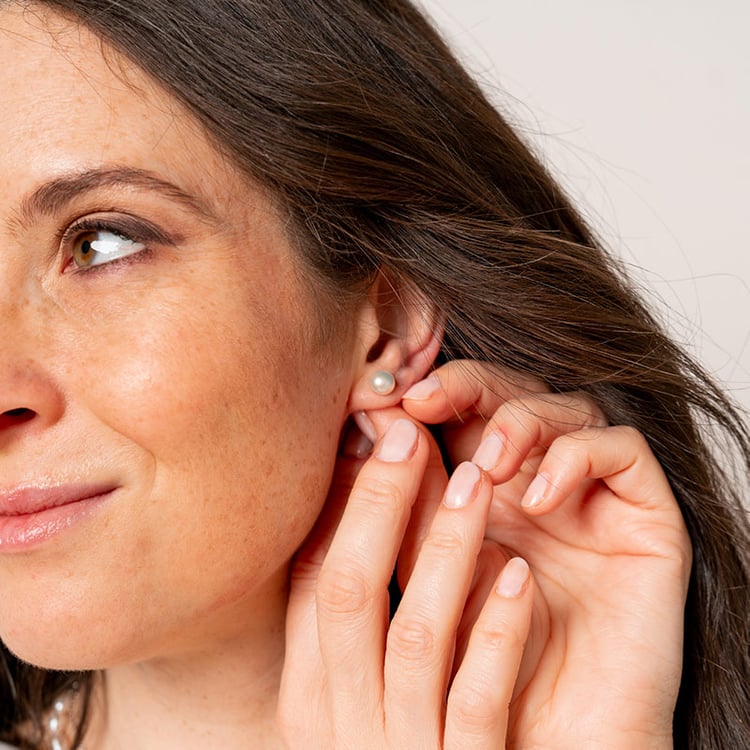 Perlové napichovacie náušnice Belva 118283