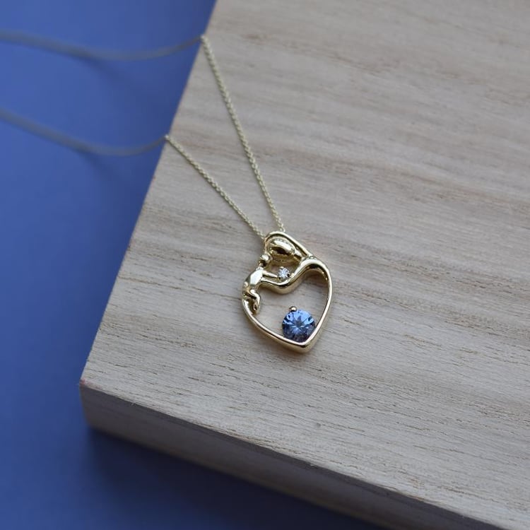 Prívesok s tanzanitom 38460