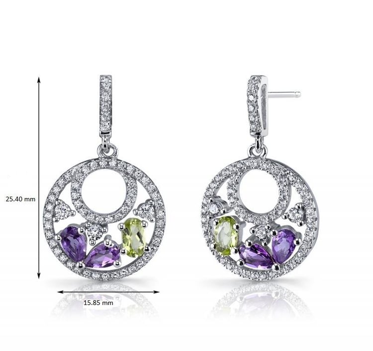 Strieborné náušnice 10888