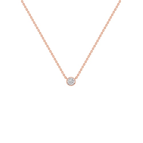 Minimalistický náhrdelník s diamantom Vieny