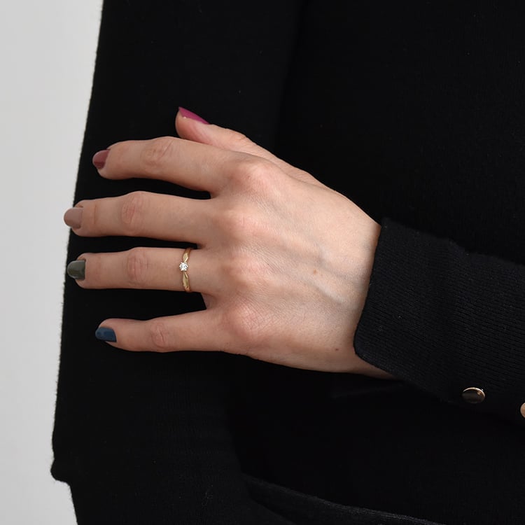 Prsteň s diamantom 78440