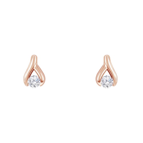 Jemné náušnice s 0.22ct diamantmi Kaylie