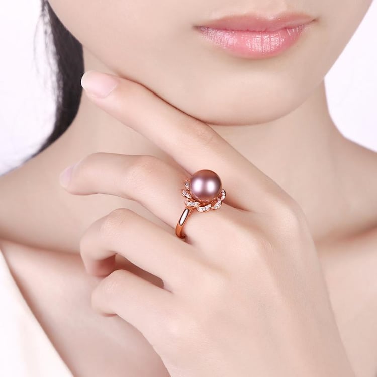 Zlatý prsteň s perlou 13174