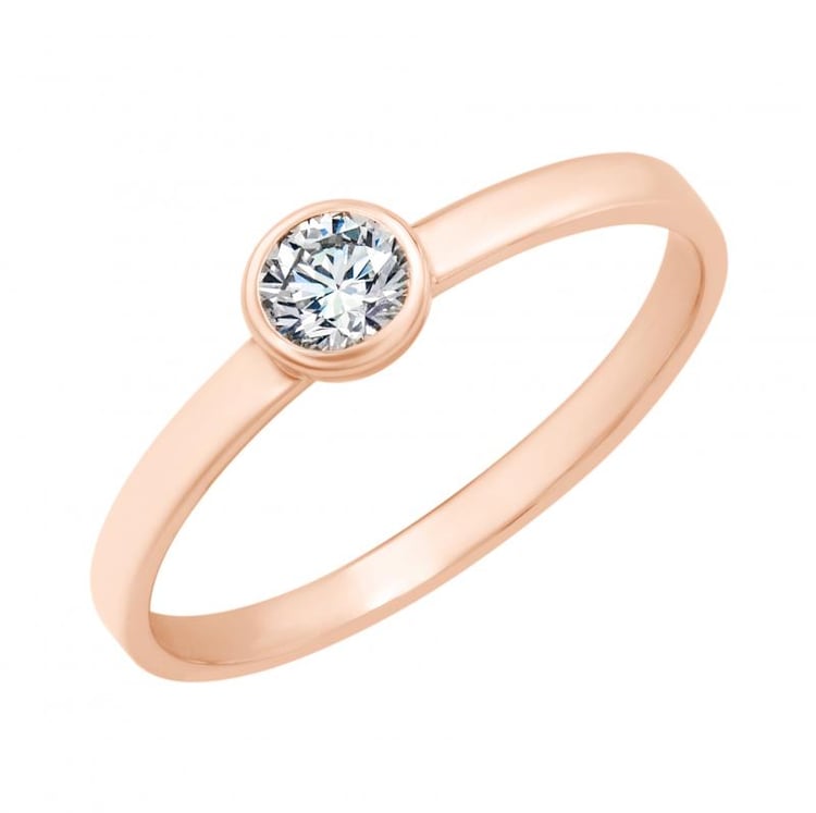 Prsteň z ružového zlata 31778