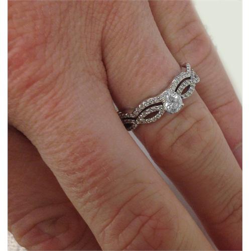 set snubného a zásnubného prsteňa 4300