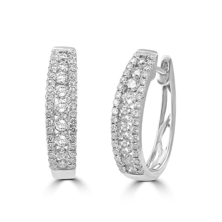 Zlaté náušnice s diamantmi 78383