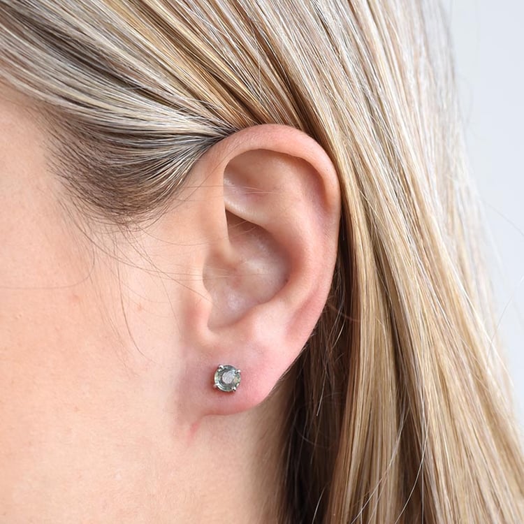 Pozlátené náušnice so zafírmi 86152